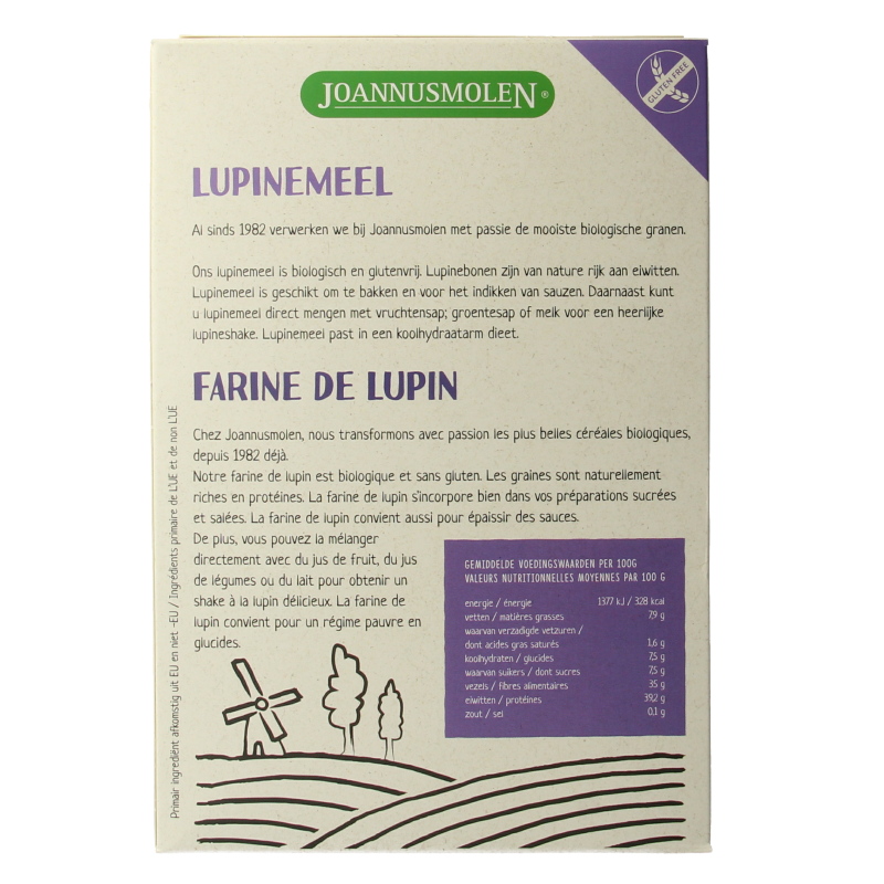 Joannusmolen Lupinemeel bio - Afbeelding 3