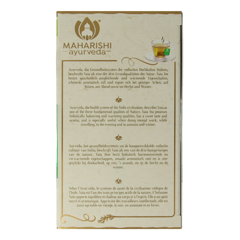 Maharishi Ayurv Vata theezakjes bio - Afbeelding 4