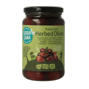 TerraSana Kalamata olijven in kruidenolie bio