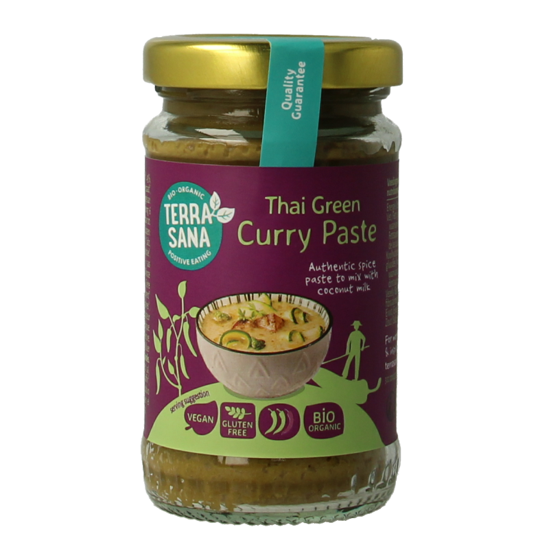 TerraSana Thaise groene currypasta bio