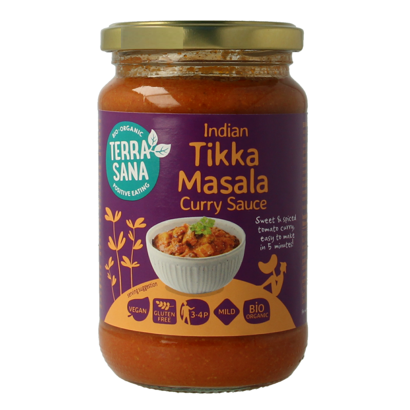 TerraSana Curry saus tikka masala bio