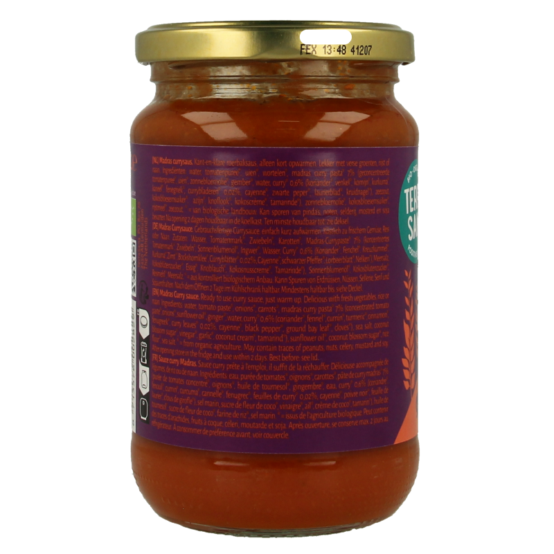 TerraSana Curry sauce madras bio - Afbeelding 2