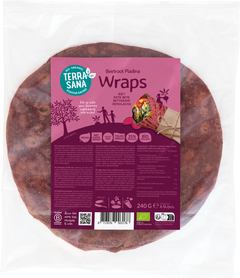 TerraSana Groentewrap biet bio