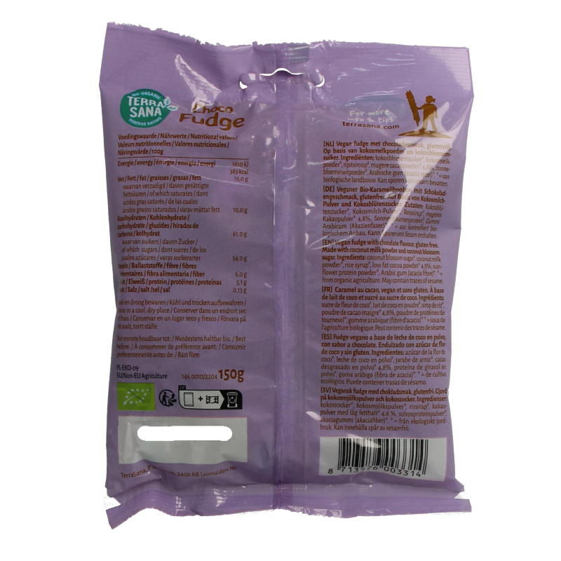 TerraSana Fudge chocolade bio - Afbeelding 2