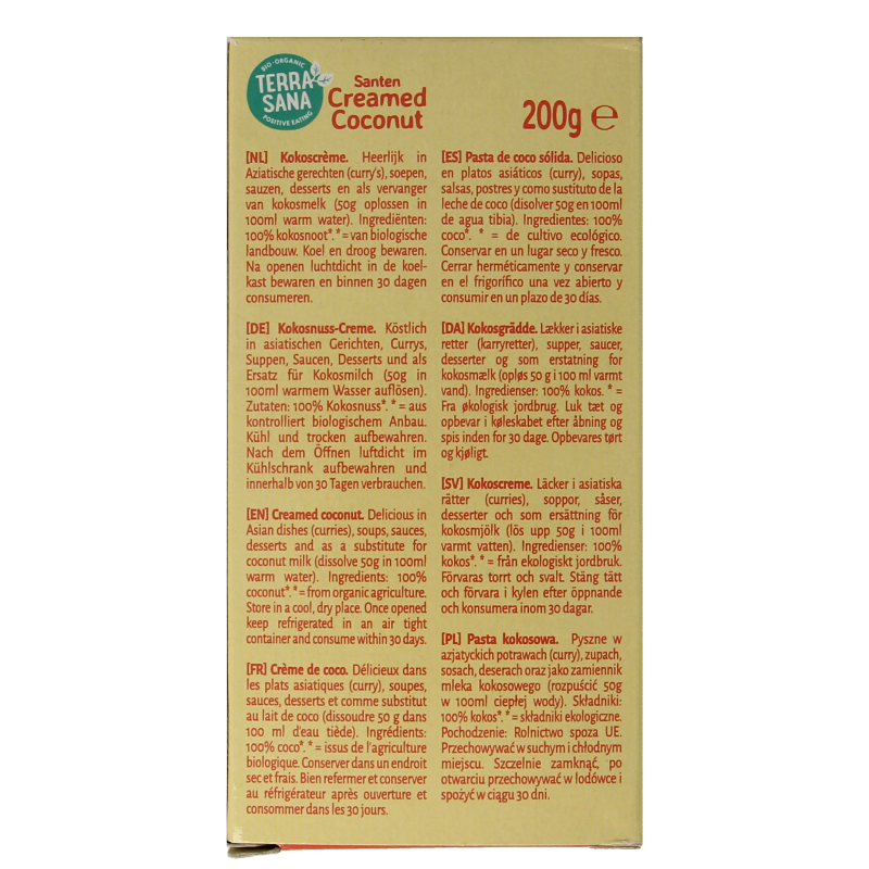 TerraSana Santen coconut creamed bio - Afbeelding 3