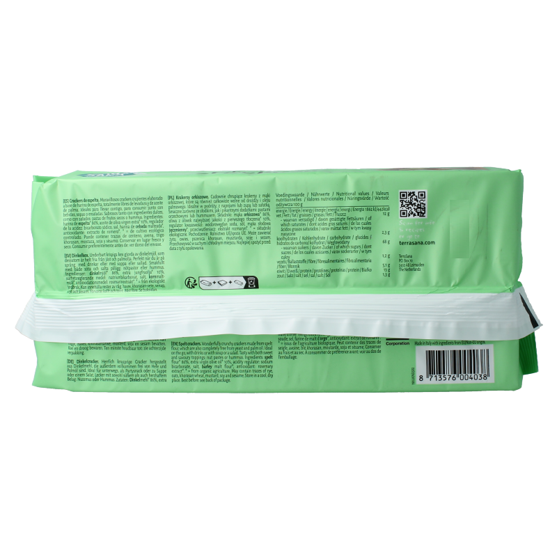 TerraSana Crackers spelt bio - Afbeelding 2