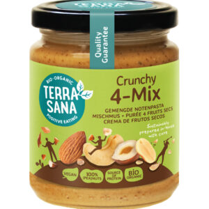 TerraSana 4-Mix crunchy notenpasta bio