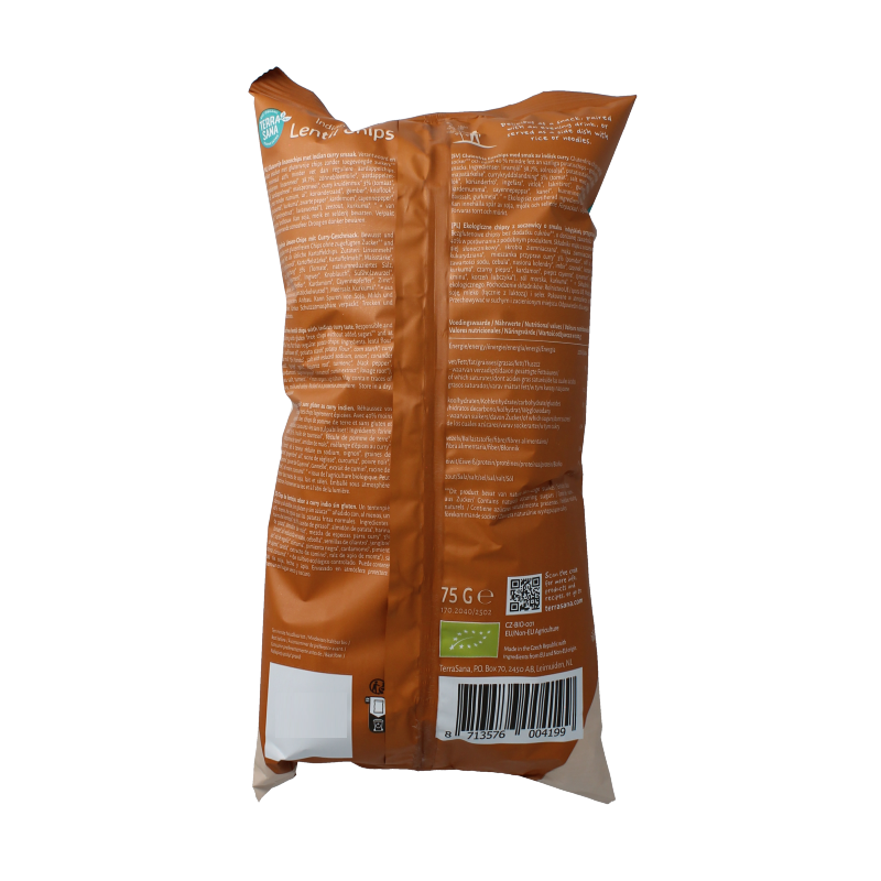 TerraSana Linzenchips Indian curry bio - Afbeelding 2