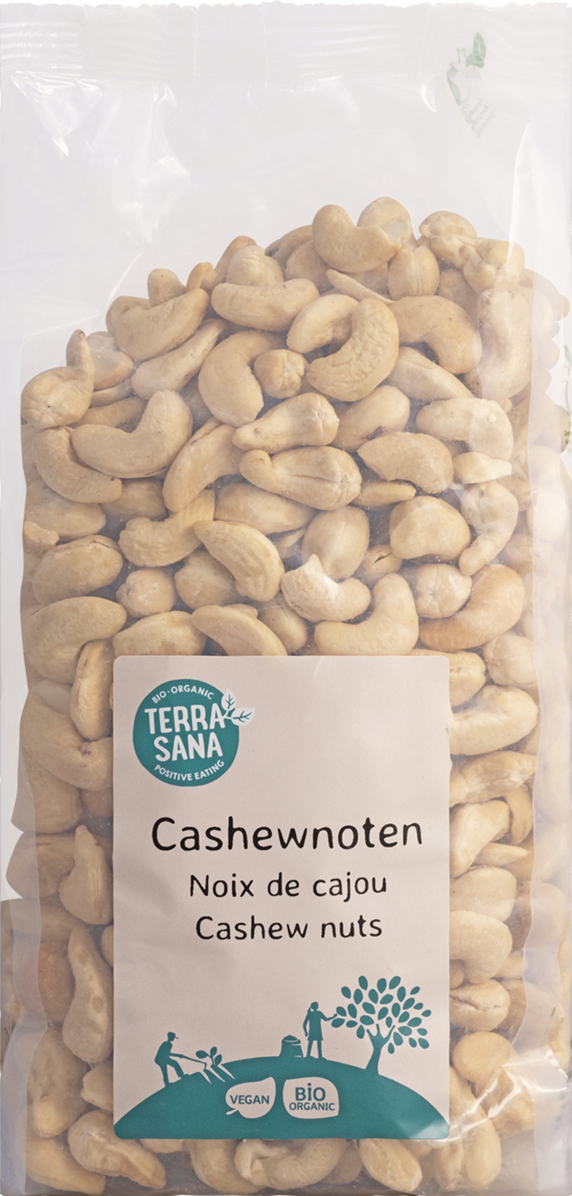 TerraSana Cashewnoten ongeroosterd zonder zout bio