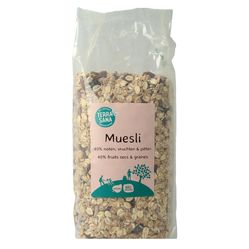 TerraSana Muesli noten & zuidvruchten bio