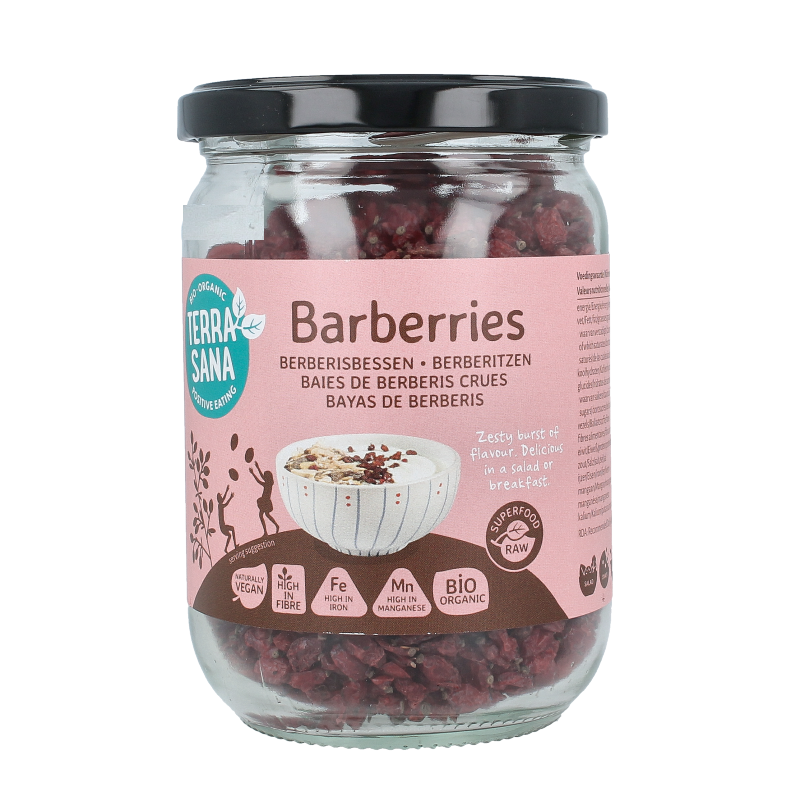 TerraSana Raw berberis bessen (zuurbes) bio