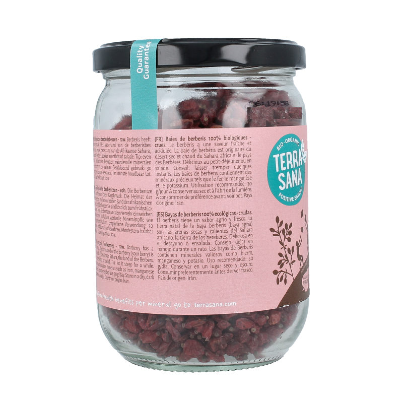 TerraSana Raw berberis bessen (zuurbes) bio - Afbeelding 2