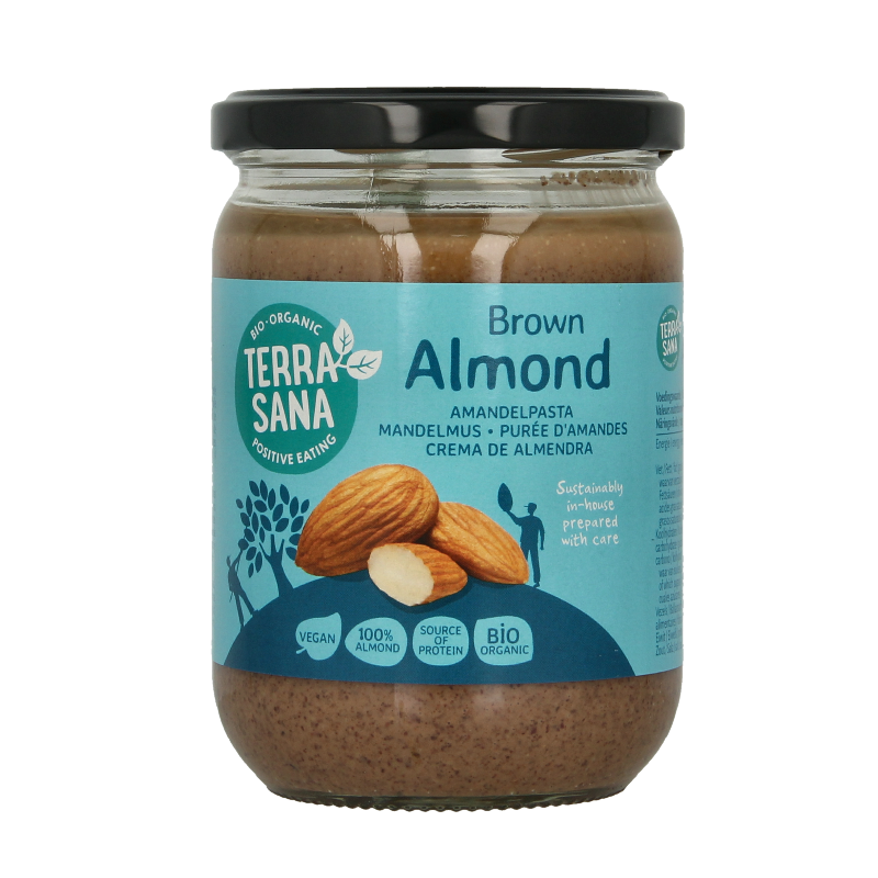 TerraSana Amandelpasta zonder zout bio