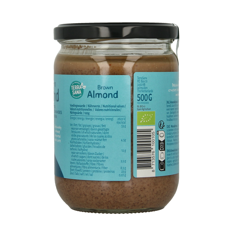 TerraSana Amandelpasta zonder zout bio - Afbeelding 3