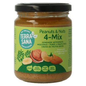 TerraSana 4 mix gemengde notenpasta zonder zout bio