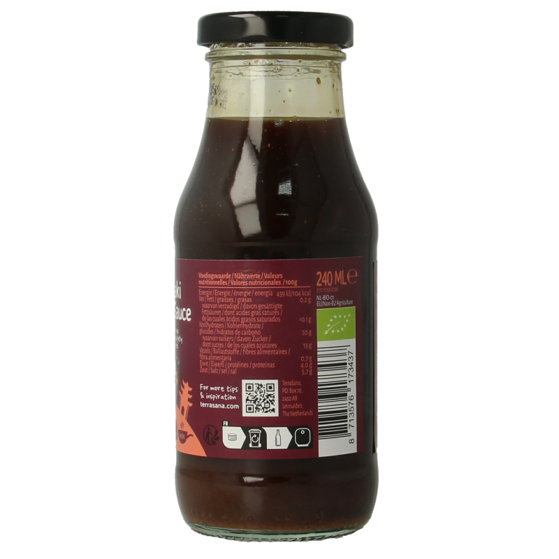 TerraSana Woksaus teriyaki bio - Afbeelding 3