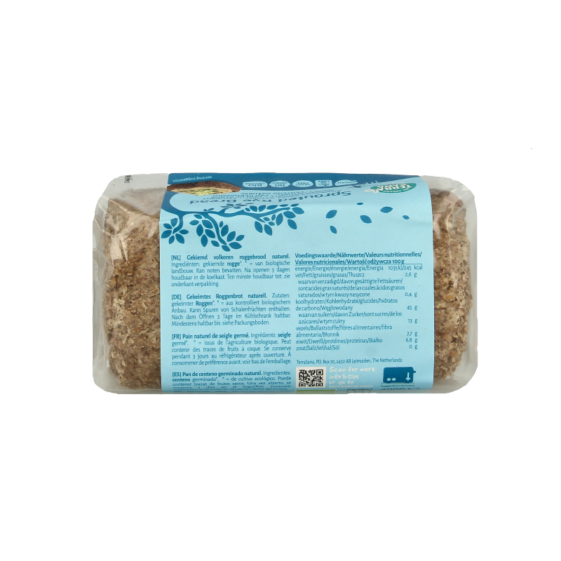 TerraSana Roggebrood gekiemd bio - Afbeelding 2