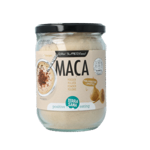 TerraSana Raw maca high energy poeder in glas bio