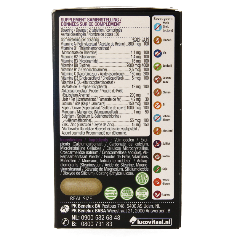 Lucovitaal Huid haar nagels met biotine - Afbeelding 2