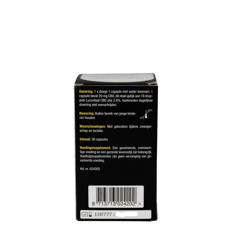 Lucovitaal Cannabidiol CBD 20mg - Afbeelding 4