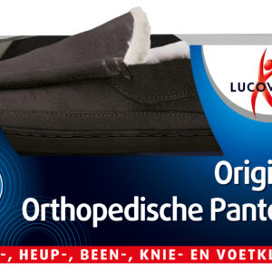 Lucovitaal Orthopedische pantoffels antraciet maat 39-40