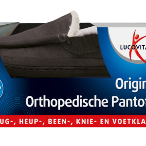 Lucovitaal Orthopedische pantoffels antraciet maat 41-42