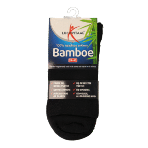 Lucovitaal Bamboe sok lang blauw  maat 39-42