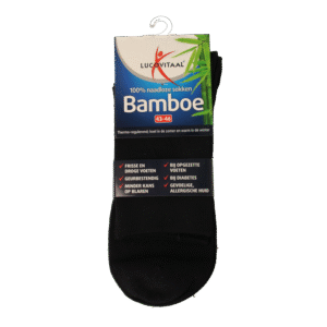 Lucovitaal Bamboe sok lang blauw  maat 43-46