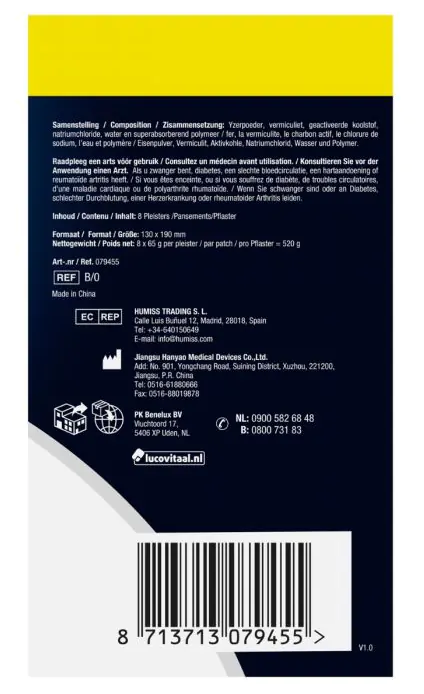 Lucovitaal Spier en gewricht warmte pleisters - Afbeelding 4