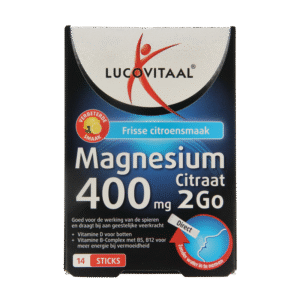 Lucovitaal Magnesium citraat 400mg 2go sticks
