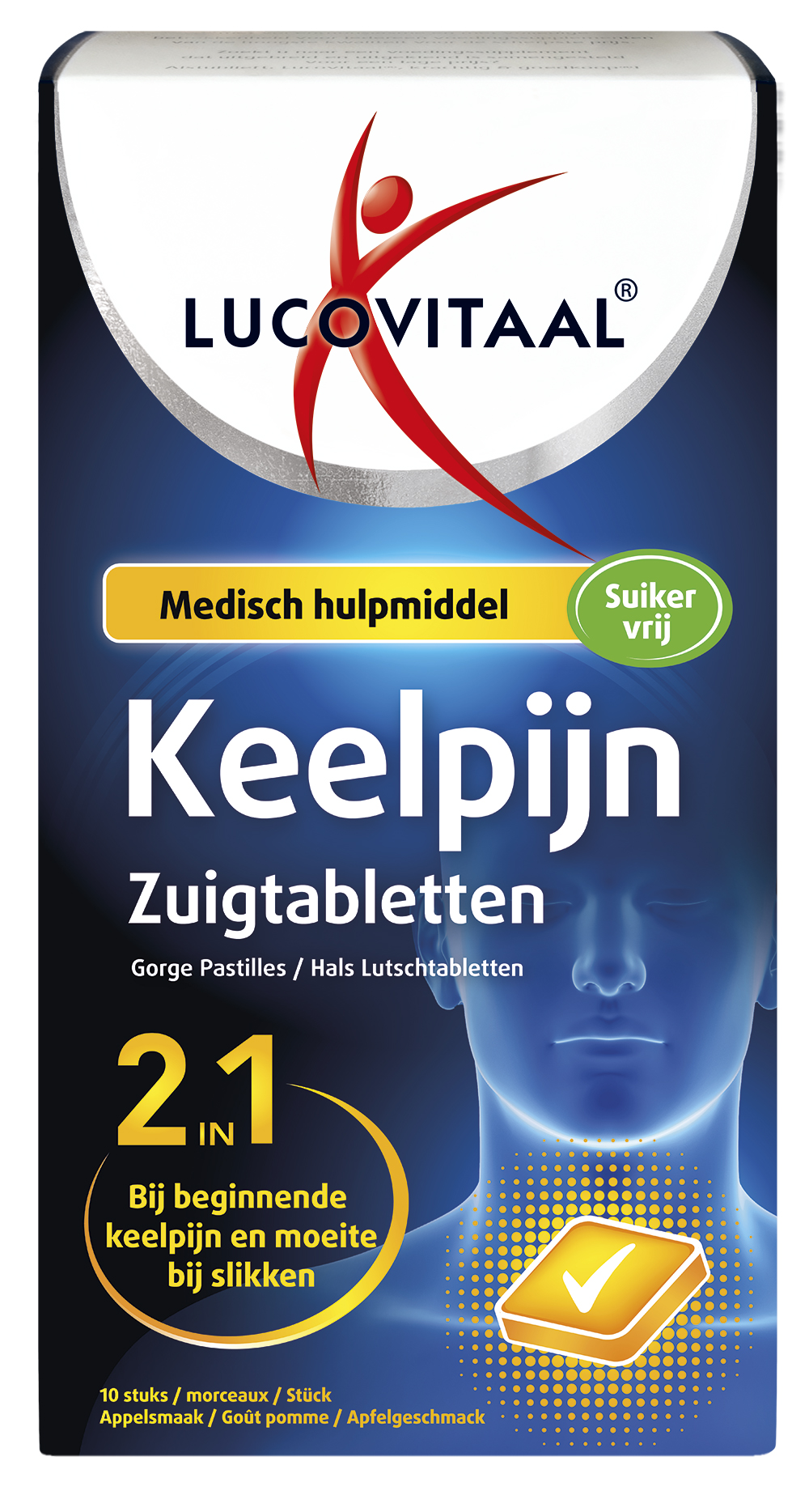 Lucovitaal Keelpijn 2 in 1