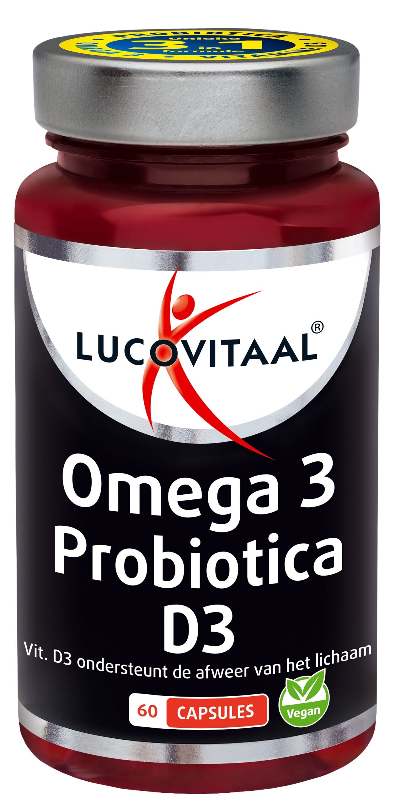Lucovitaal Omega 3 probiotica D3 vegan - Afbeelding 4