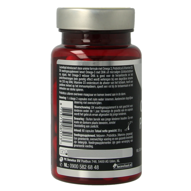 Lucovitaal Omega 3 probiotica D3 vegan - Afbeelding 2