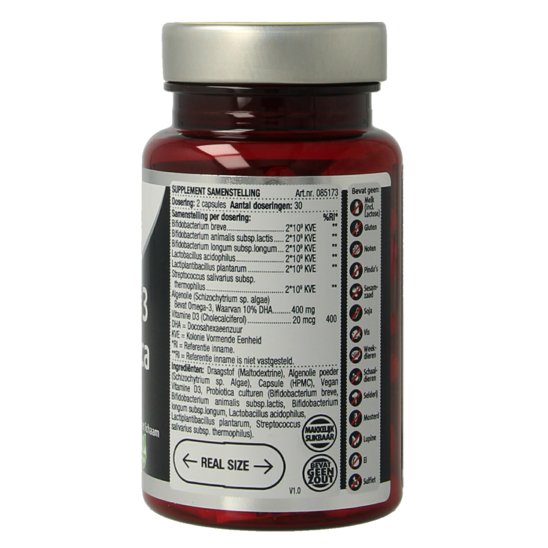 Lucovitaal Omega 3 probiotica D3 vegan - Afbeelding 3
