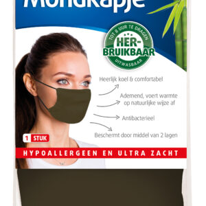 Lucovitaal Bamboe mondkapje groen