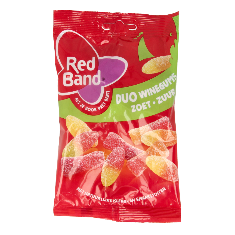 Red Band Winegums duo zoet zuur