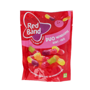 Red Band Winegums duo zoet fris