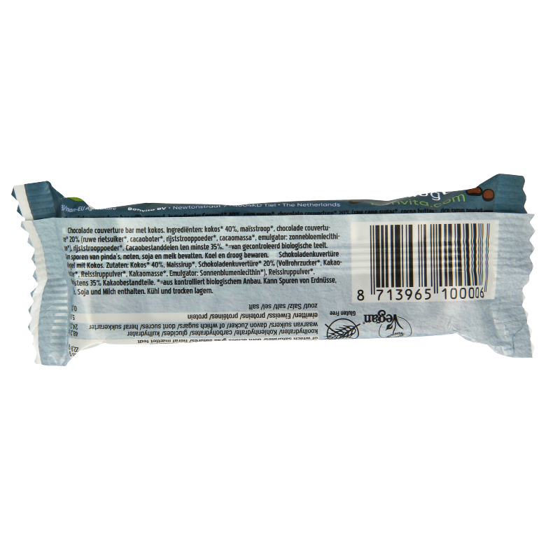 Bonvita Bonbarr choco cocosbar melk bio - Afbeelding 2