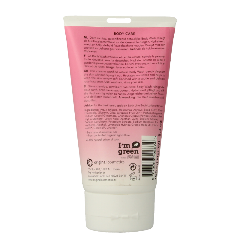 Earth Line Bodywash rose - Afbeelding 2