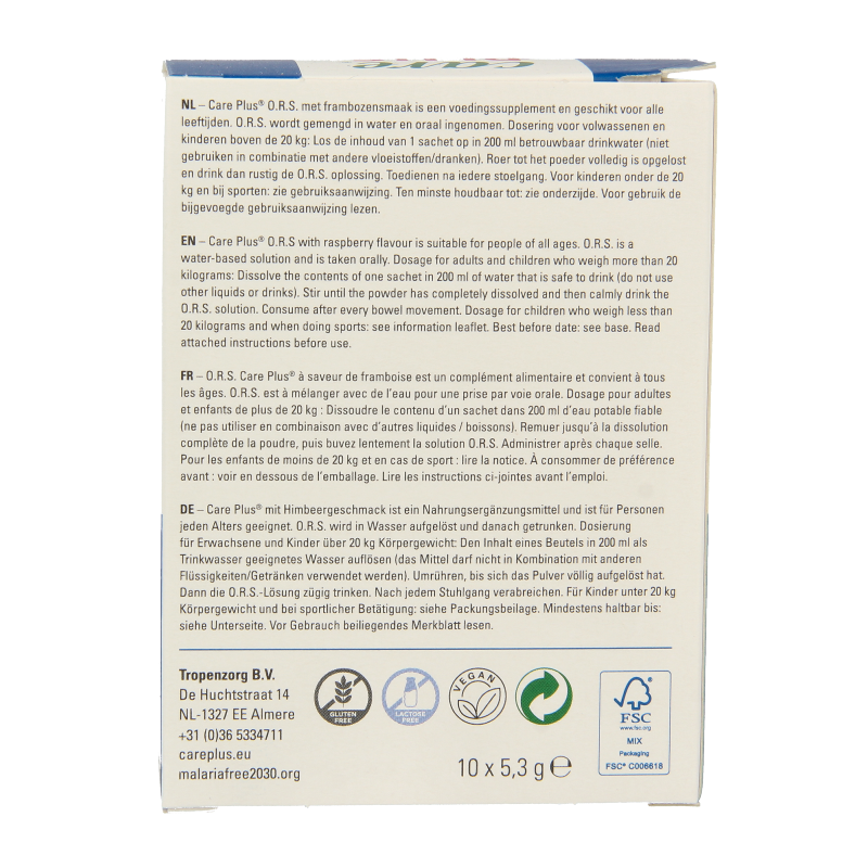 Care Plus ORS framboos - Afbeelding 3