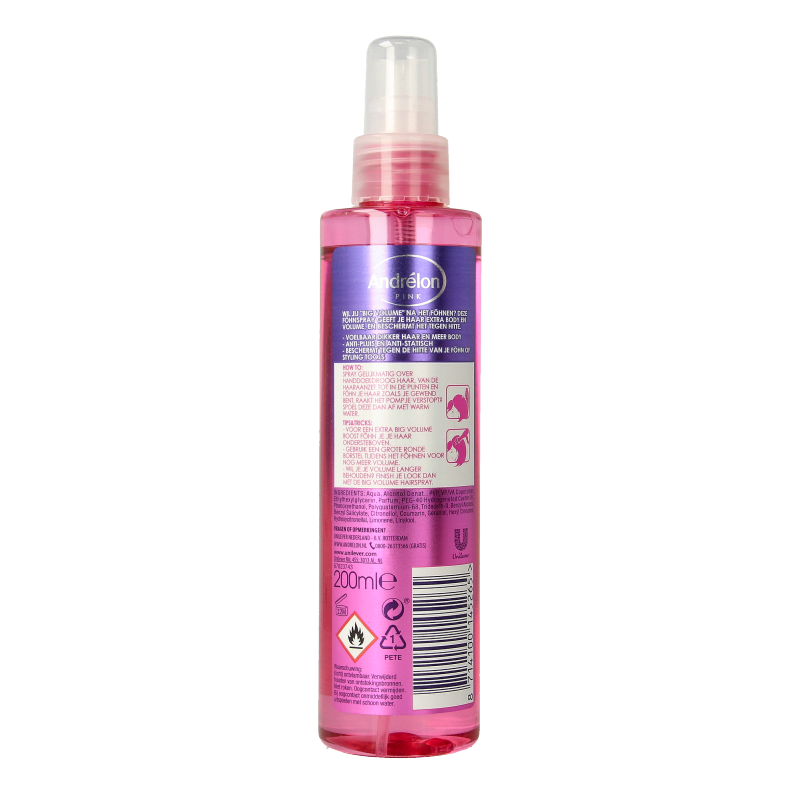 Andrelon Pink big volume fohnspray - Afbeelding 2