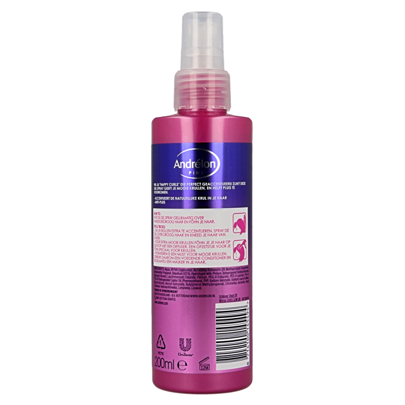 Andrelon Pink gelspray happy curls - Afbeelding 2