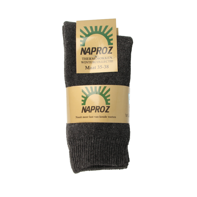 Naproz Thermo sokken grijs maat 35-38