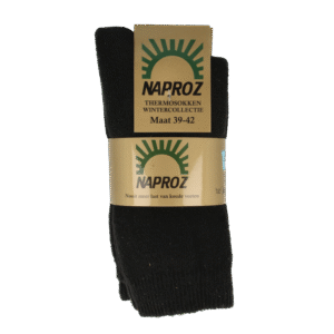Naproz Thermo sokken zwart maat 39-42