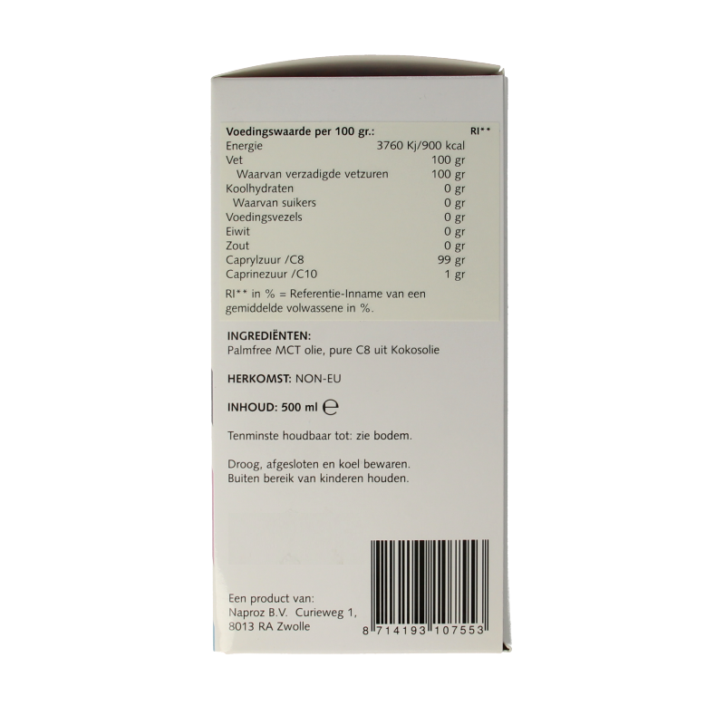 Nutriforce MCT 8 olie - Afbeelding 3