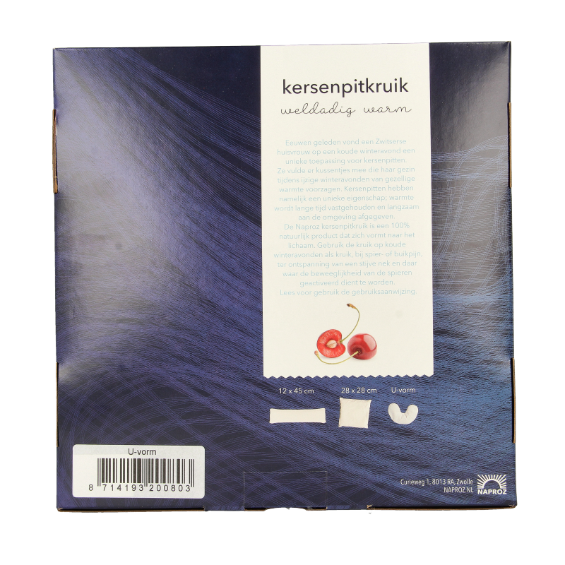 Naproz Kersenpitkussen u-vorm - Afbeelding 2