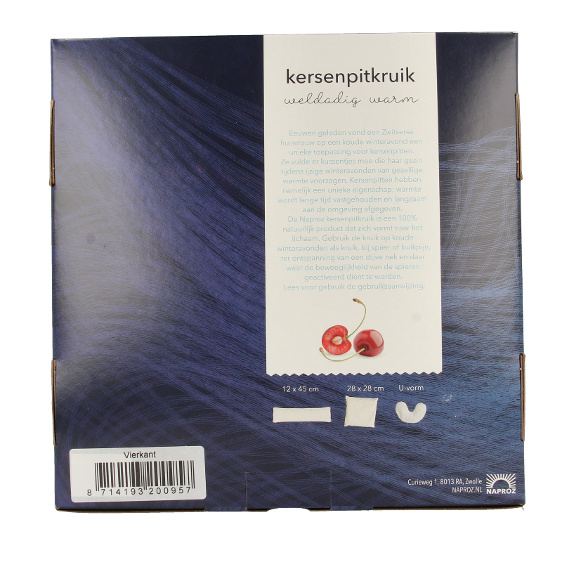 Naproz Kersenpitkussen vierkant - Afbeelding 2