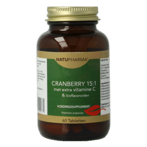 Natupharma Cranberry 15:1 met vitamine C & bioflavonoiden