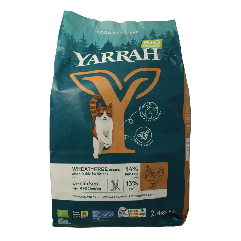 Yarrah Kattenvoer wheat-free bio