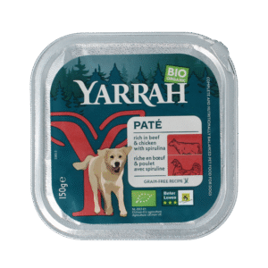 Yarrah Hondenvoer pate met rund en kip bio